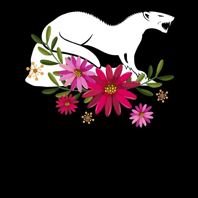 Mungo mit Blumen