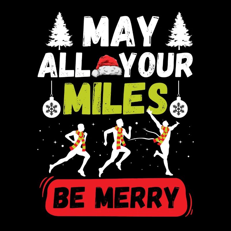 Runner saying Christmas run jogging marathon