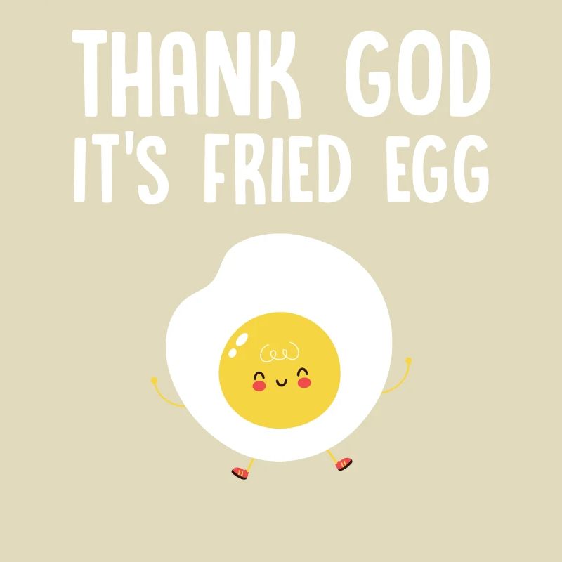 Vendredi Fried Egg - Conception drôle