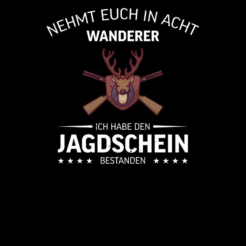 Jagdschein Jägerprüfung Jäger Jagd Hirsch Geschenk