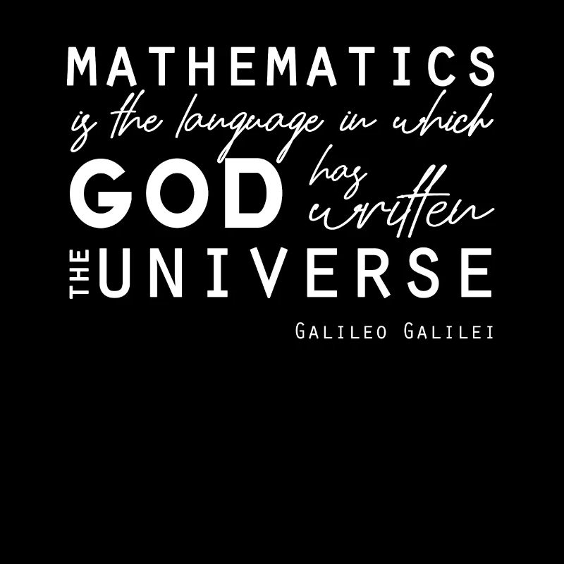 Galileo Math Mathematics God Jesus Universe Cool