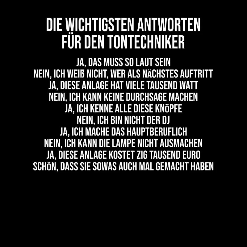 Tontechnik Tontechniker Toningenieur