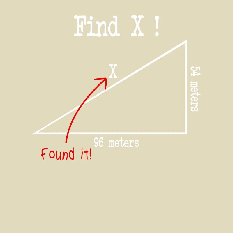 Math math meme Find X Found It pythagoras