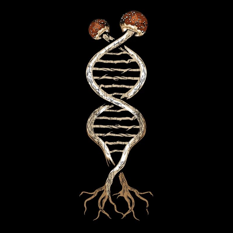 Mushroom DNA Shirt Psychedelic Trippy LSD Pilze