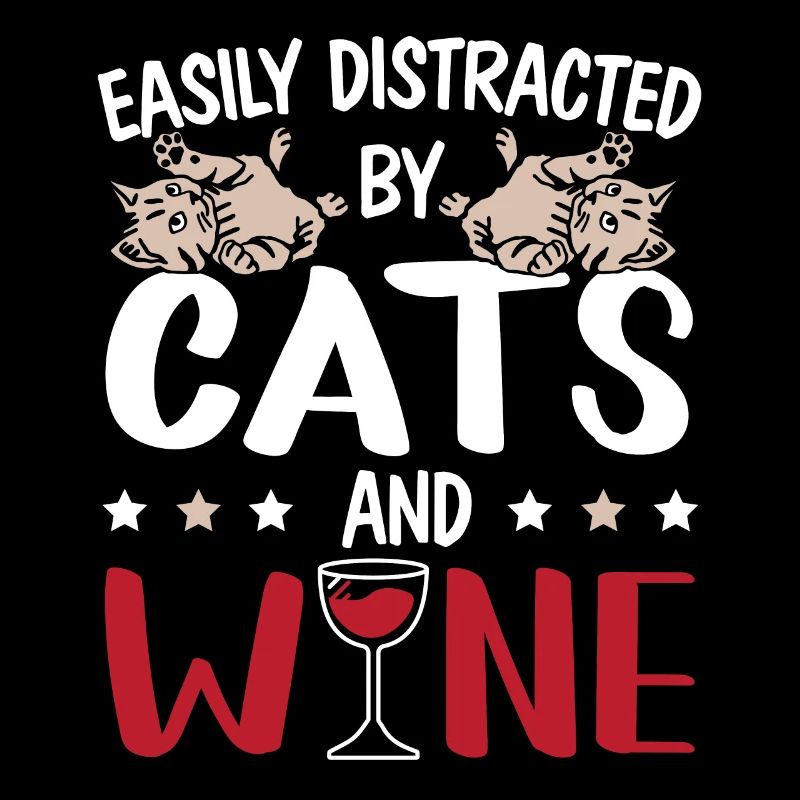 Slightly Distracted By Cats And Wine Kittens