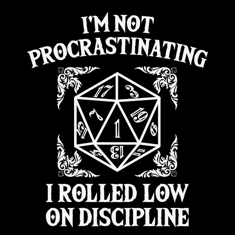 Dungeons D20s Cube DM Procrastination RPG Gamer