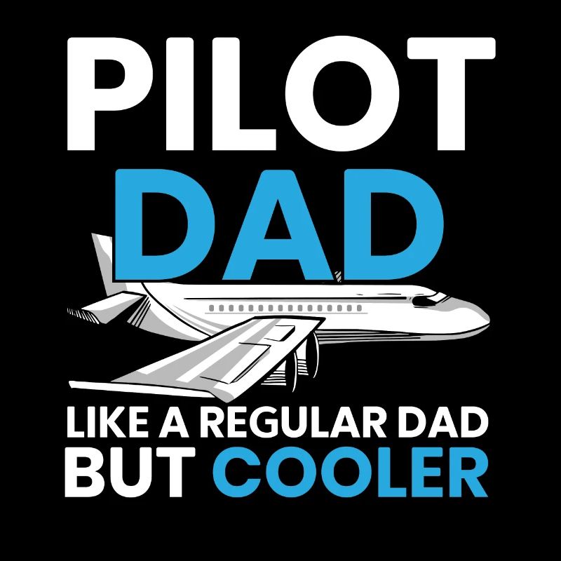 Pilot Dad Co-Pilot Aviator Flugzeug Fathers Day