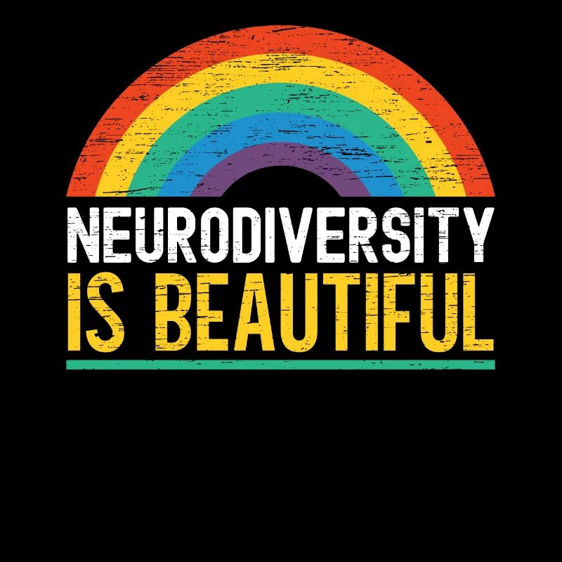 Neurodiversity Is Beautiful Infinity Rainbow ADHD