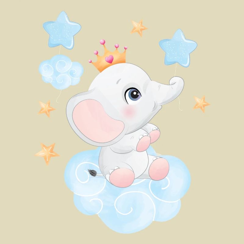 Doux bébé éléphant