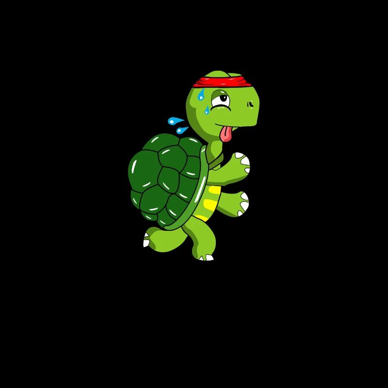 Marathon jogging turtle marathon runner jogging