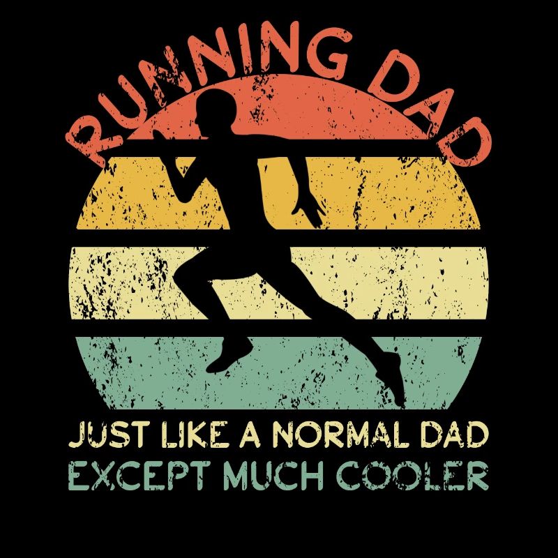 Running Dad Jogging Dad Marathon Runner Father's Day