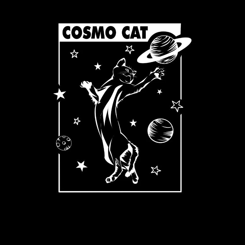 Cosmo Cat cat plays with Saturn gift