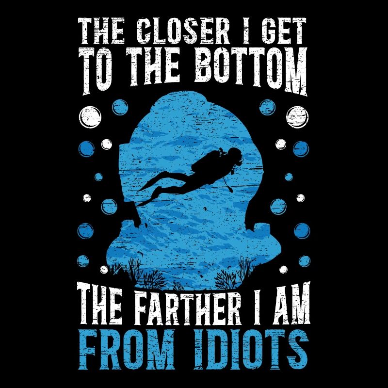 Scuba Diver Diving Saying