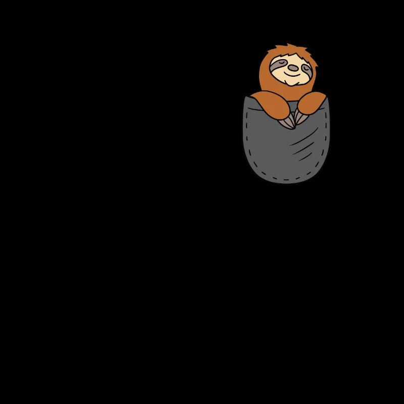 Sloth Pocket Funny Sloth Dans Pocket