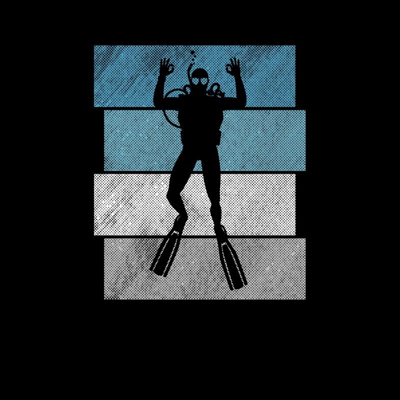 Diver Gift Retro Diver Diving
