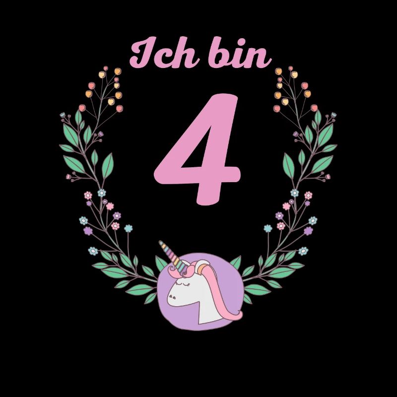 4 Jahre Einhorn 4. Geburtstag Mädchen