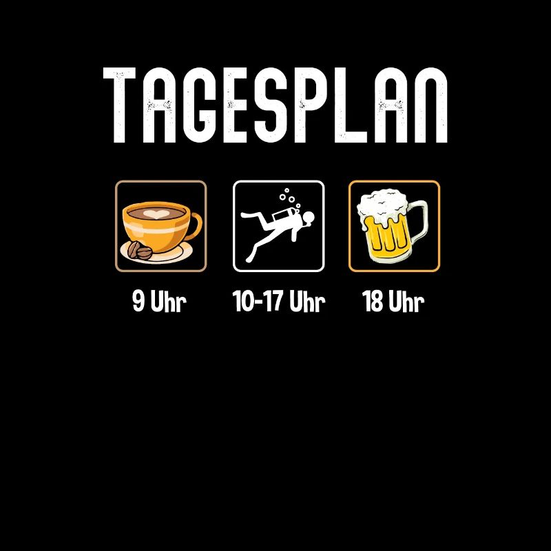 Tauchen Tagesplan