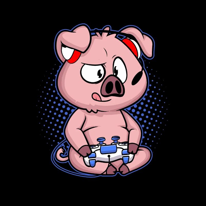 Gaming Pig Video Game Computer PC