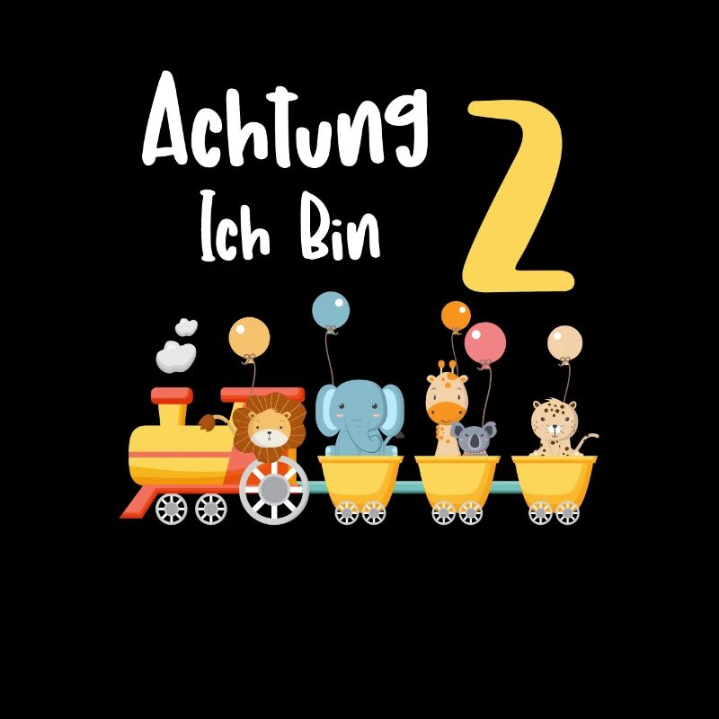Kinder 2. Geburtstag Eisenbahn Zug 2 Jahre Junge