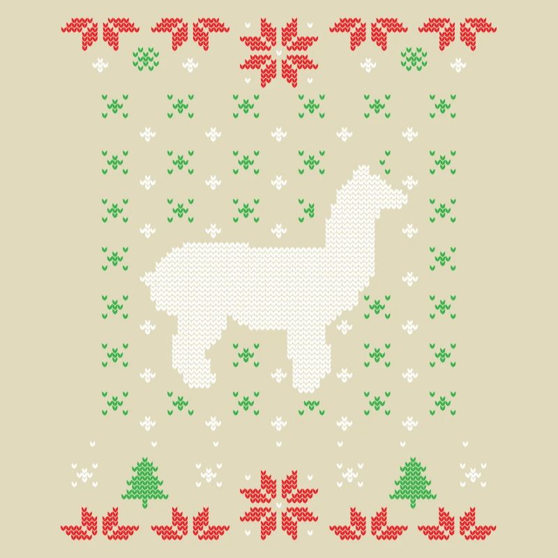 Lama hässlicher Weihnachtspullover