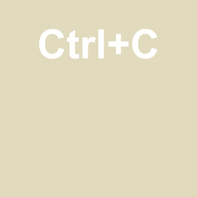 Ctrl + C Copy and Paste