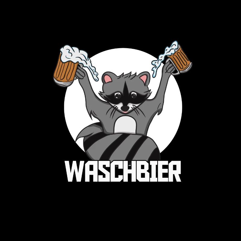 Waschbier Waschbär Bier Geschenk