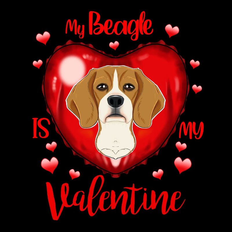 Mon Beagle est ma Saint-Valentin Je Beagle