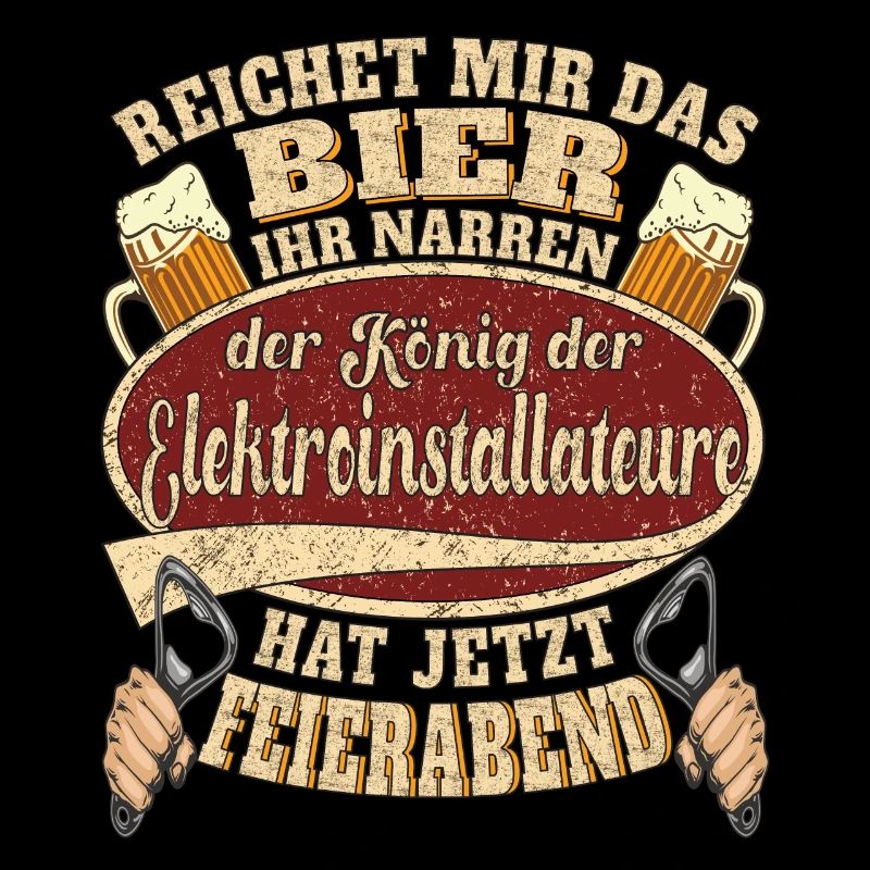 Elektroinstallateur Bier Feierabend