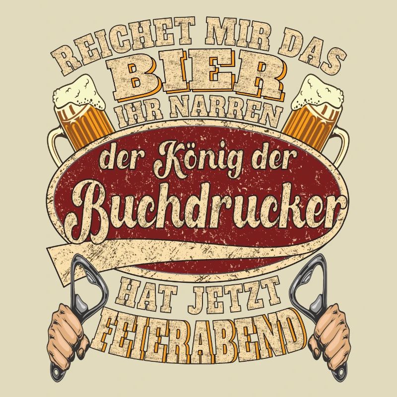 Buchdrucker Bier Feierabend