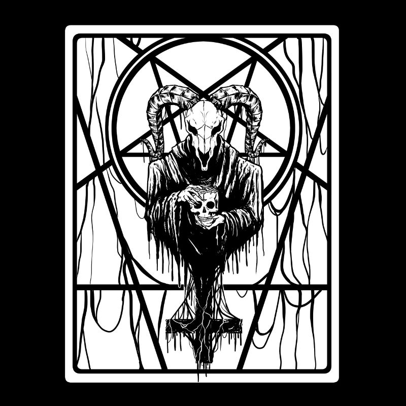 Satanic Occult Dark Art Evil 666 Pentagram