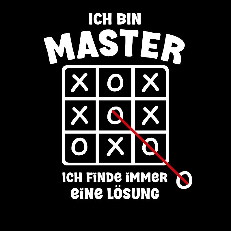 Ich bin Master Spruch Geschenk Uni Abschluss