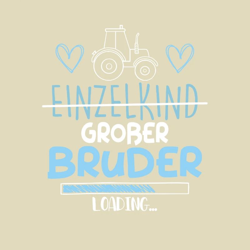 Einzelkind Großer Bruder Loading Traktor