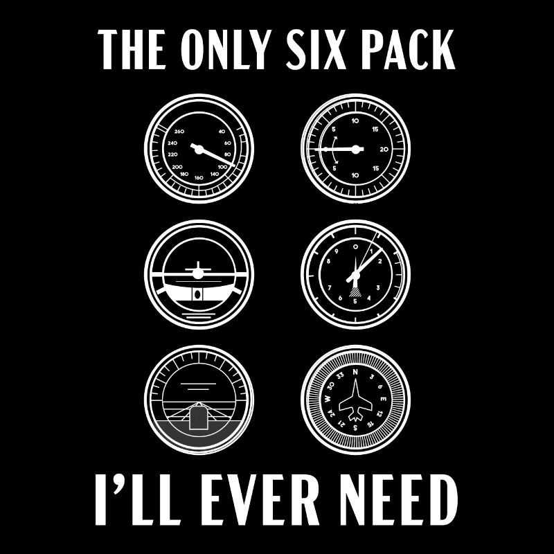 Das einzige Sixpack, das ich jemals brauchen werde Pilotflugzeug