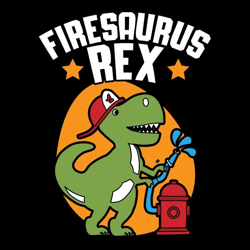 Firesaurus Rex Pompier Pompier Dinosaure