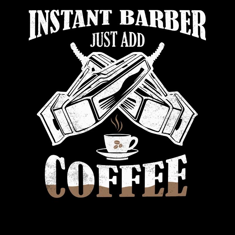 Instant Barber Il suffit d’ajouter café Coupe de cheveux Barbe