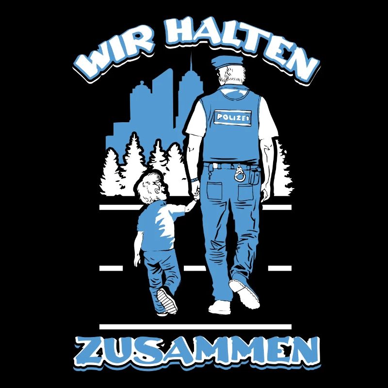 Polizei Papa Sohn Partnerlook