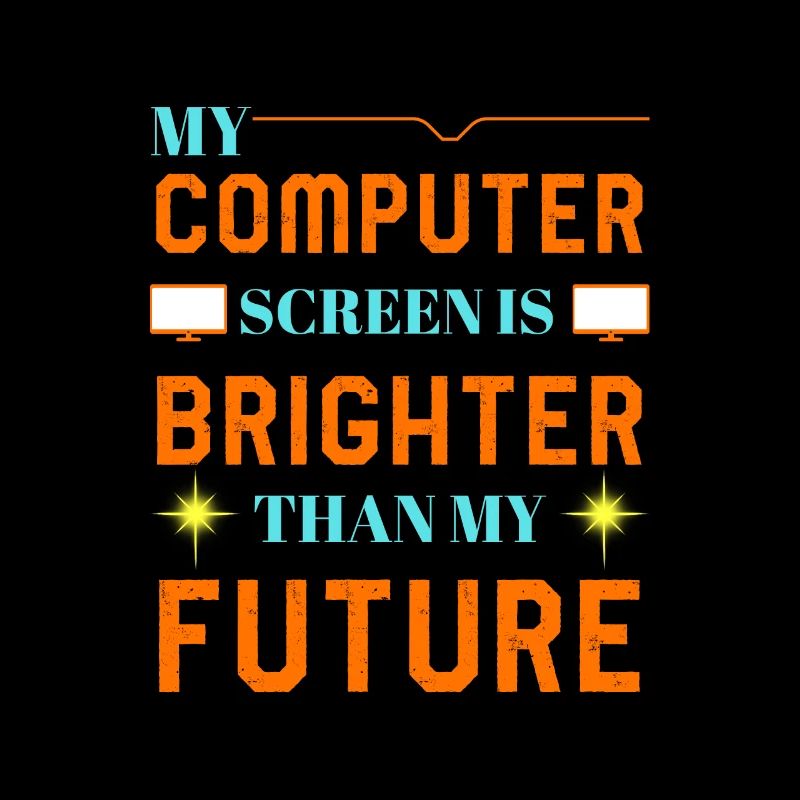 Computer Brightness Funny Shirt