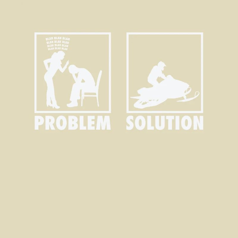 Winter Snow Jet Ski Snowmobile Statement Problem