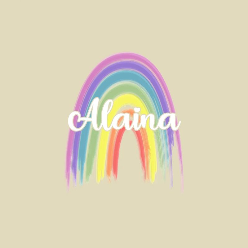 ALAINA Rainbow Cursive
