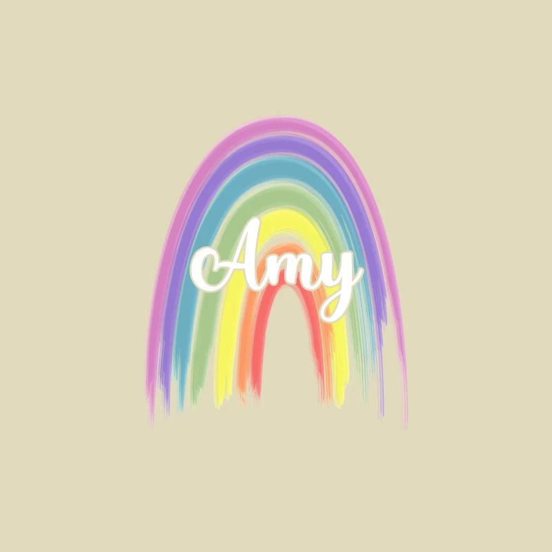 ADALYN Rainbow Cursive