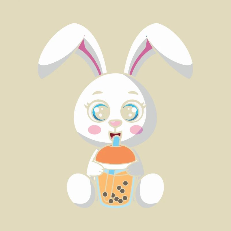 Bubble Milk Tea Rabbit Drinks Milk Tea