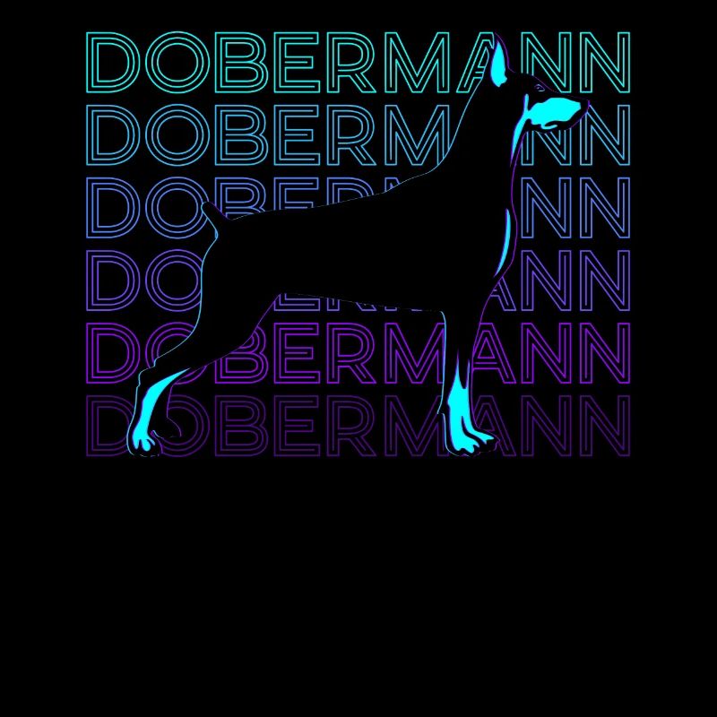 Dobermann Retro Geschenk