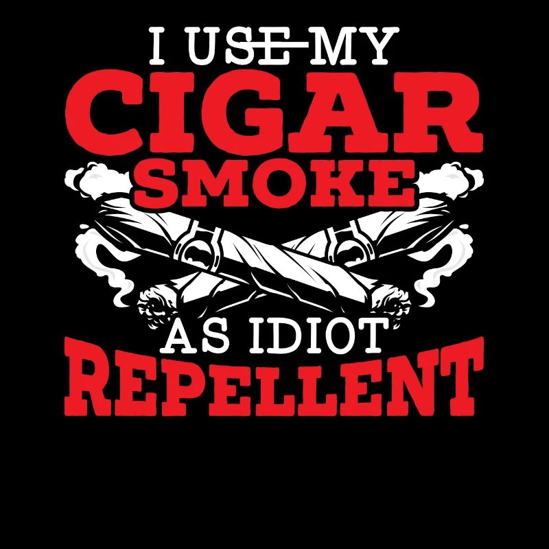 J’utilise ma fumée de cigare comme cigarette répulsive idiote