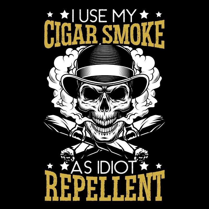 J’utilise ma fumée de cigare comme cigarette répulsive idiote