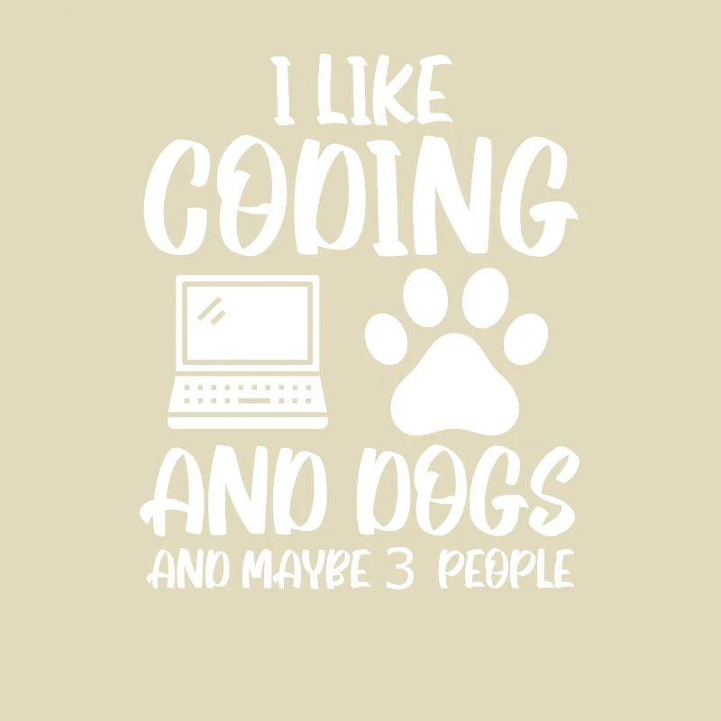 Coding und Hunde Programmierer Coder Entwickler