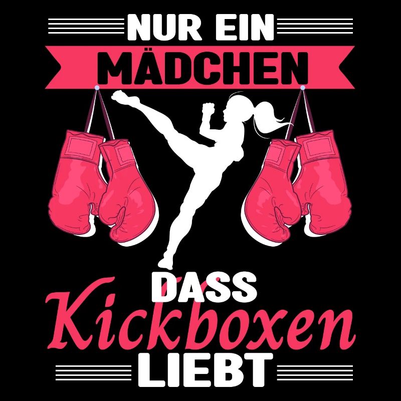 Kickboxerin Nur ein Mädchen, dass Kickboxen liebt