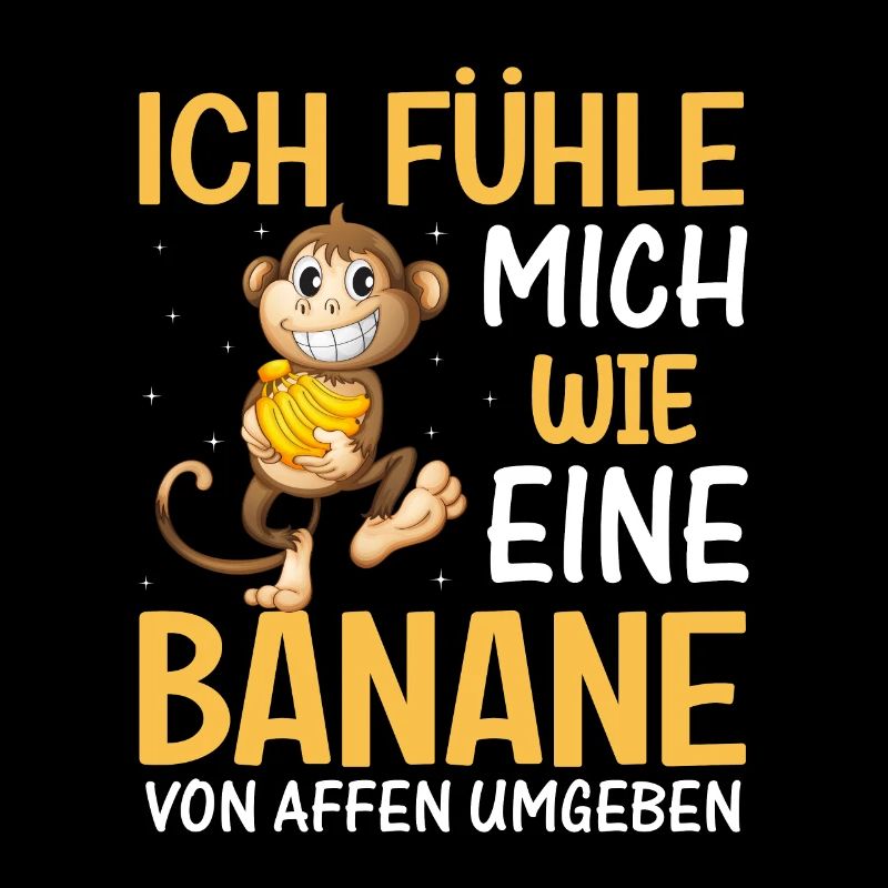 Banane Affe Arbeit Sarkasmus