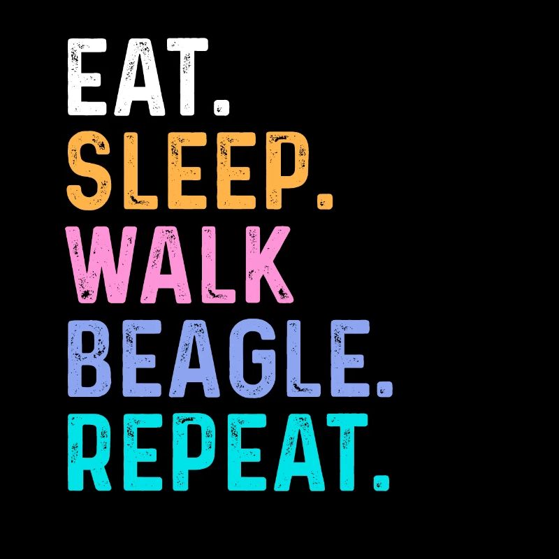 Manger Sleep Walk Beagle Répéter