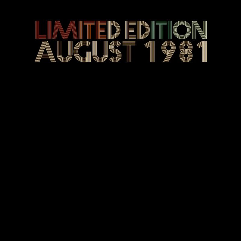 41st birthday August born 1981 Gift idea