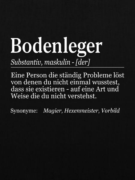 Bodenleger Definition